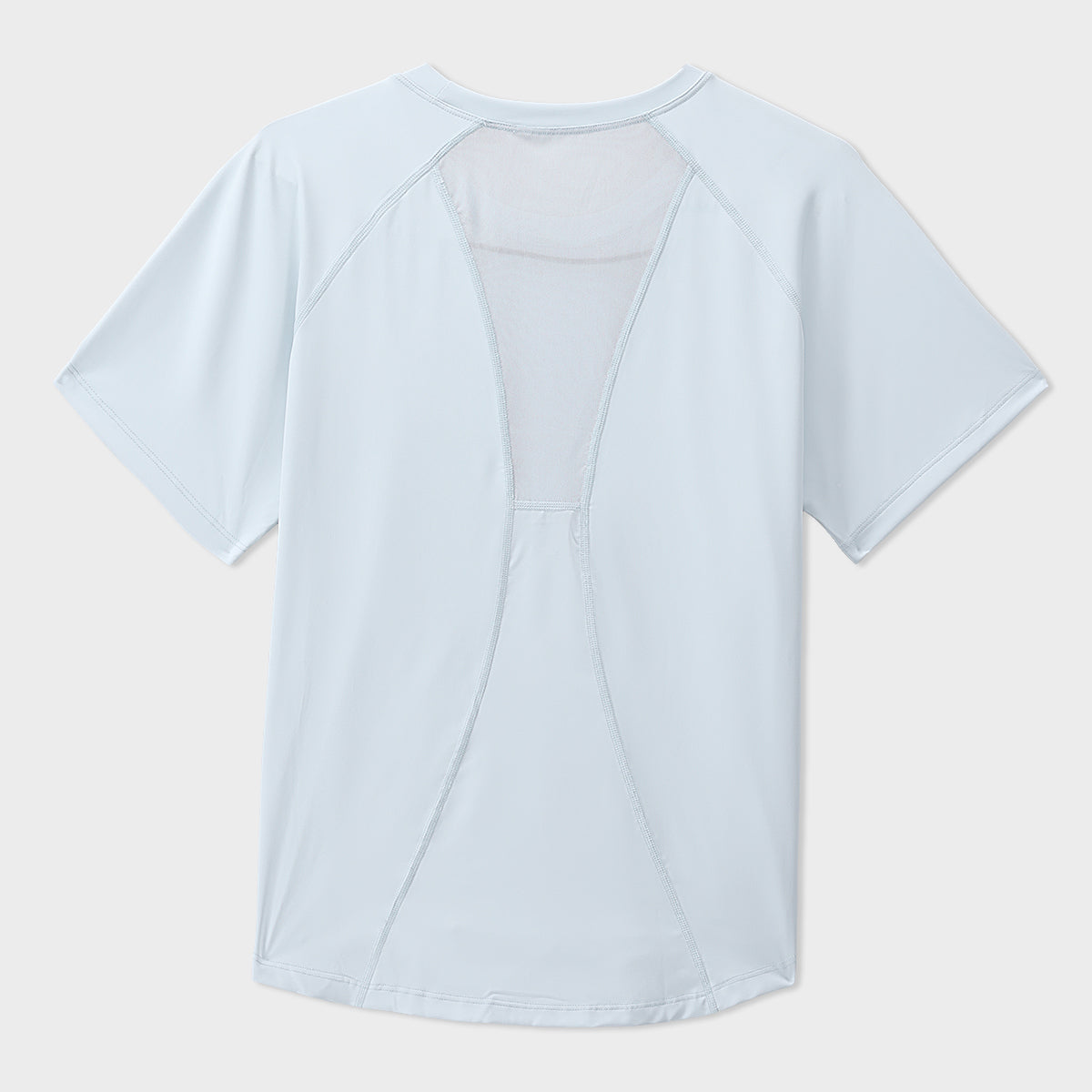 Blue Raglan Short Sleeves Tee