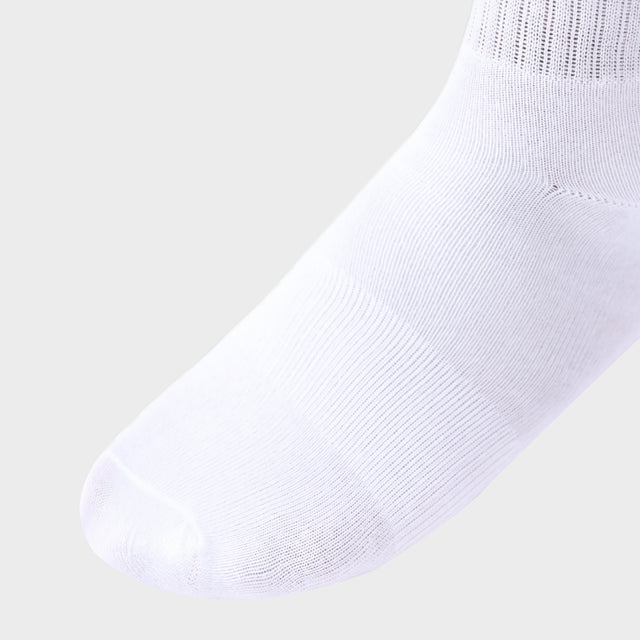 White Mid Crew Sporty Socks (Pack of 2)
