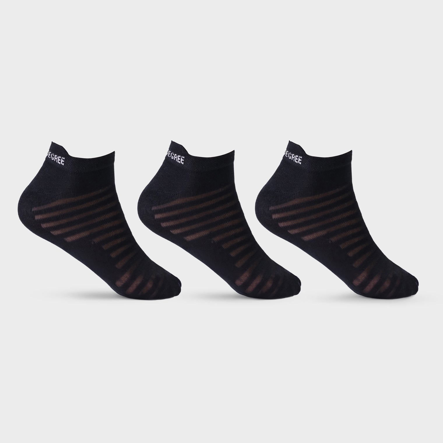 Black Ankle Sporty Socks 1 (Pack of 3)