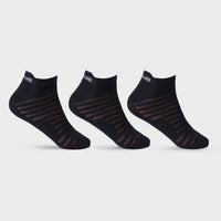 Black Ankle Sporty Socks 1 (Pack of 3)