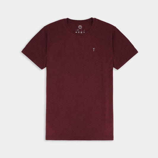 Maroon Melange Jersey T-Shirt