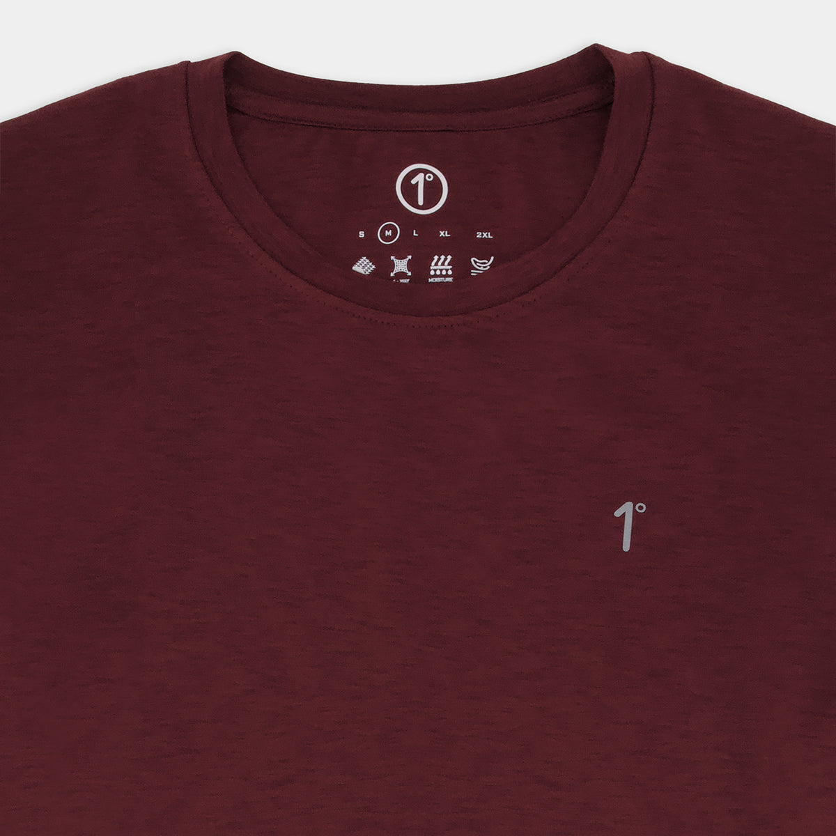 Maroon Melange Jersey T-Shirt