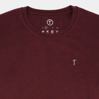 Maroon Melange Jersey T-Shirt