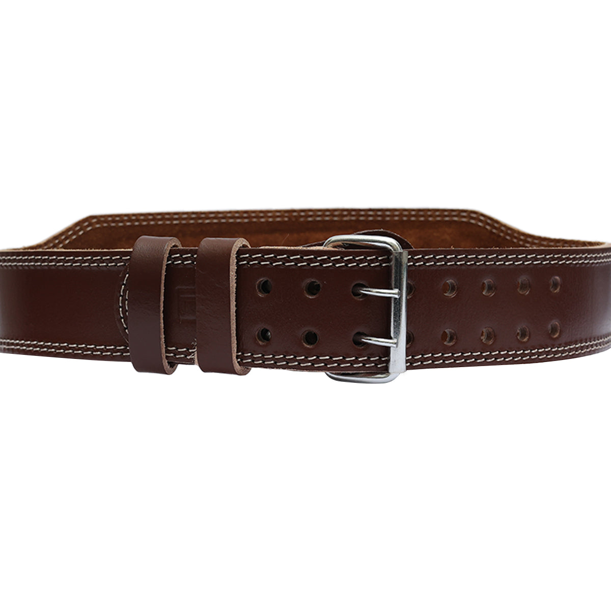 Brown Leather Weightlifting Belt