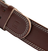 Brown Leather Weightlifting Belt