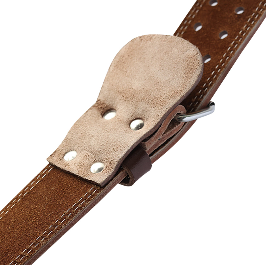 Brown Leather Weightlifting Belt