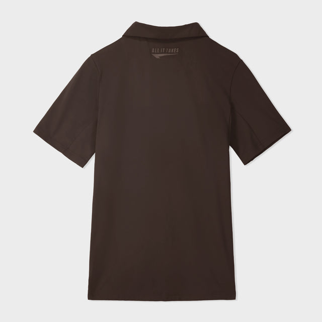 Brown Performance Polo