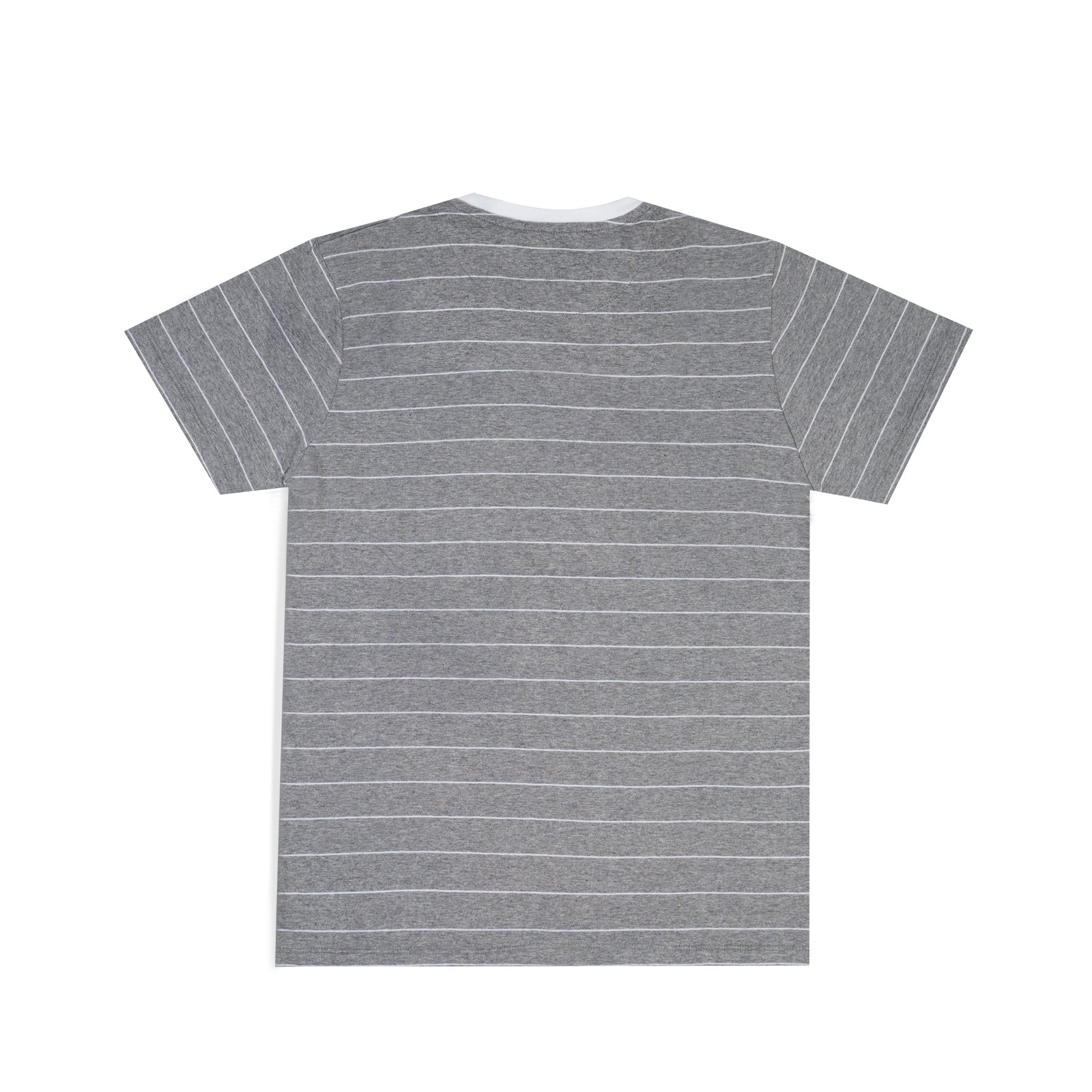 Regular Fit Grey Striped T-Shirt