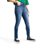 High Rise Dark Indigo Skinny Fit Jeans