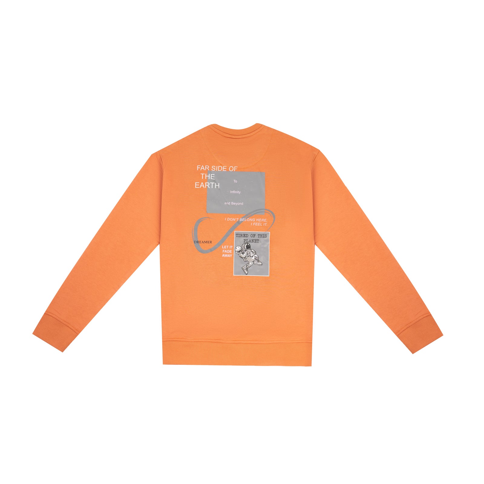 Regular Fit Orange Sweatshirt