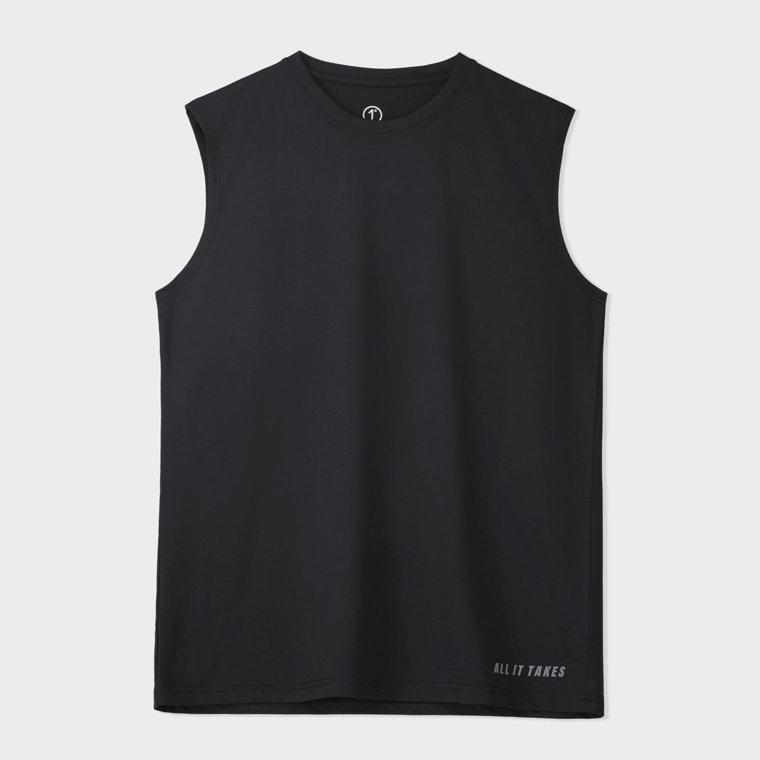 Black Sleeveless Fitness Top