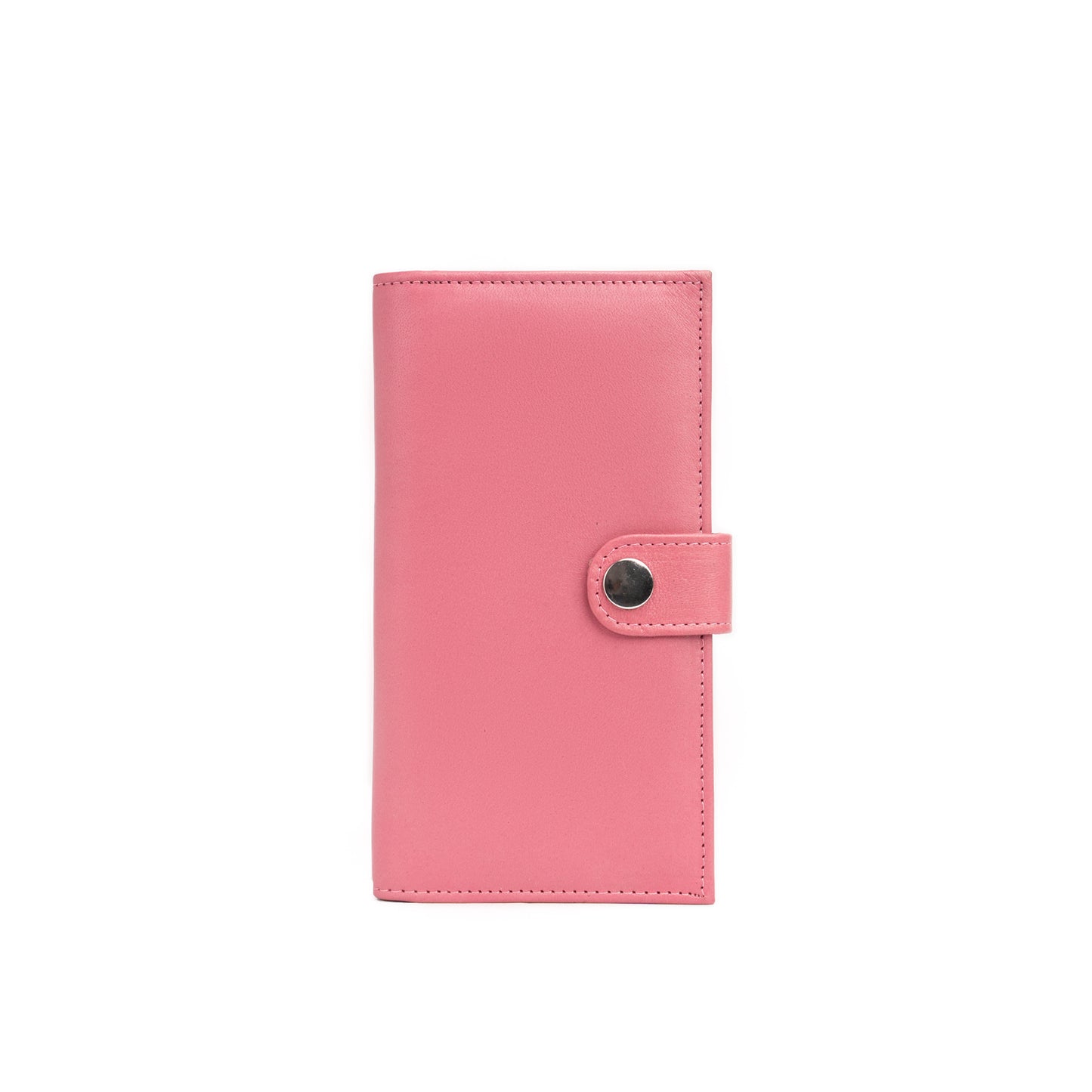 Pink Women's Leather Long Wallet-1