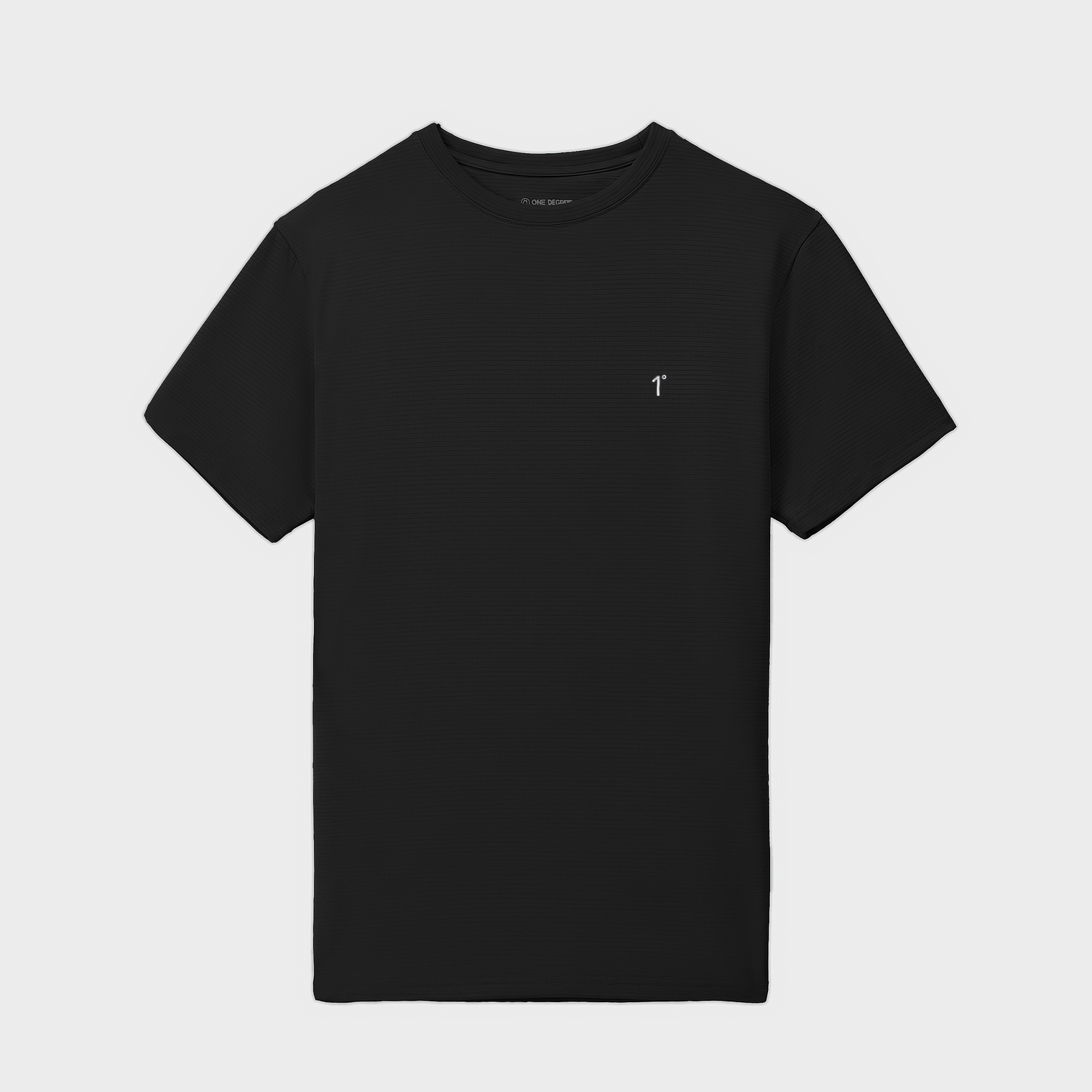 Black Jacquard Nylon Back Moon Tee