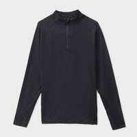 Black Men Mock Neck Tee