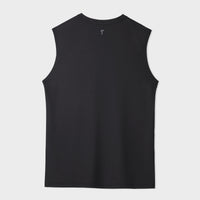 Black Sleeveless Fitness Top