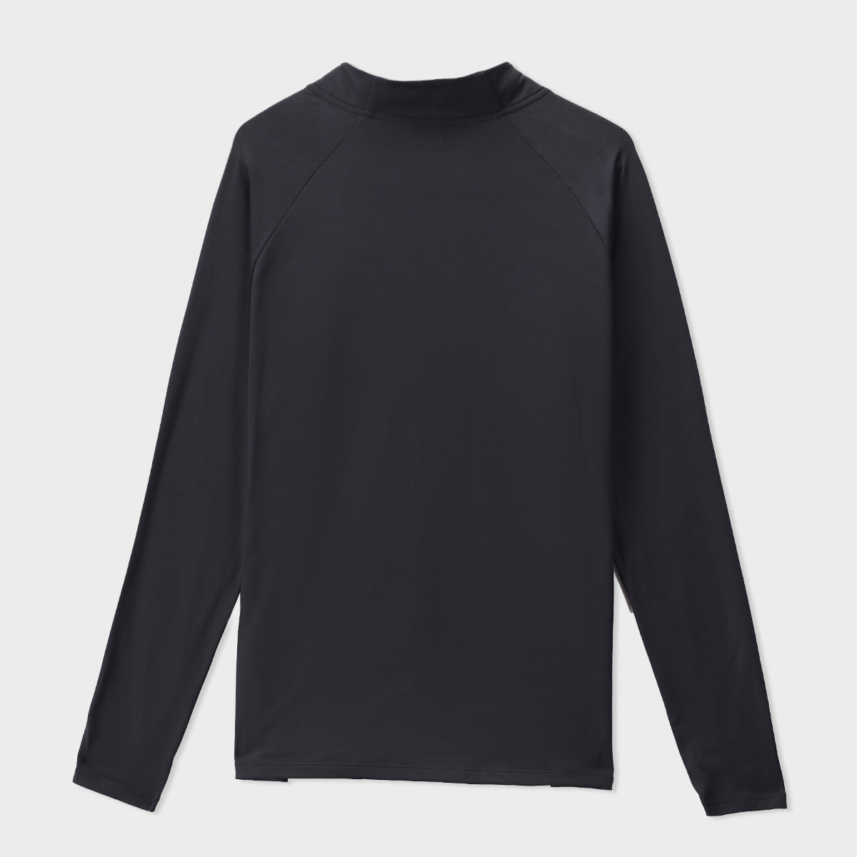 Black Men Mock Neck Tee