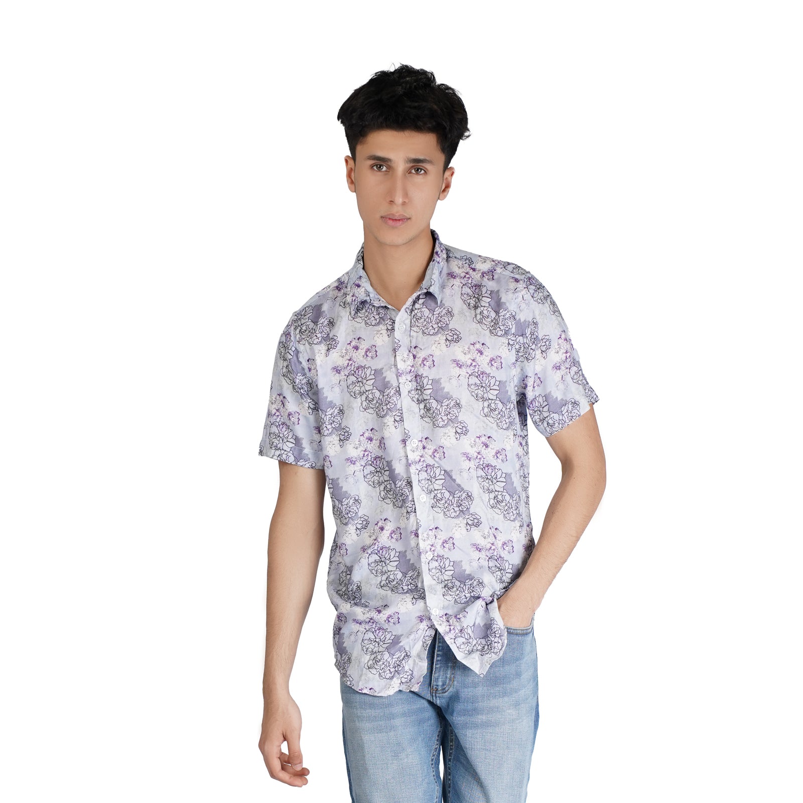 Multi Color Printed Resort Shirt-OSSM3230018