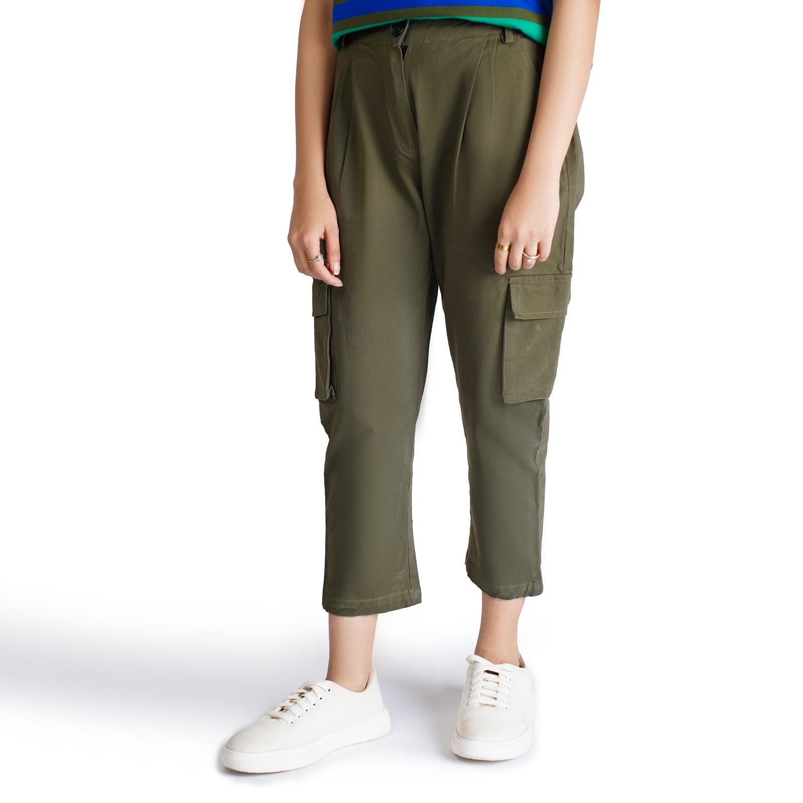 Olive Slouchy Pants - OSSW7230006