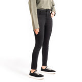 High Rise Black Skinny Fit Jeans