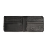 Black and Neon Green Men Line Leather Wallet-1