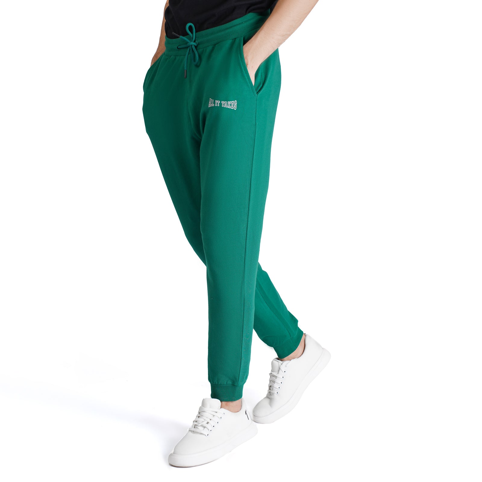 Verdant Green Graphic Jogger Trouser - OSSM7230004