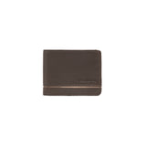 Brown and Beige Men Line Leather Wallet-1