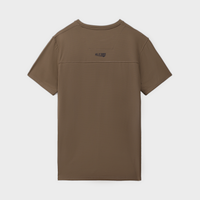 Brown Jacquard Nylon Back Moon Tee