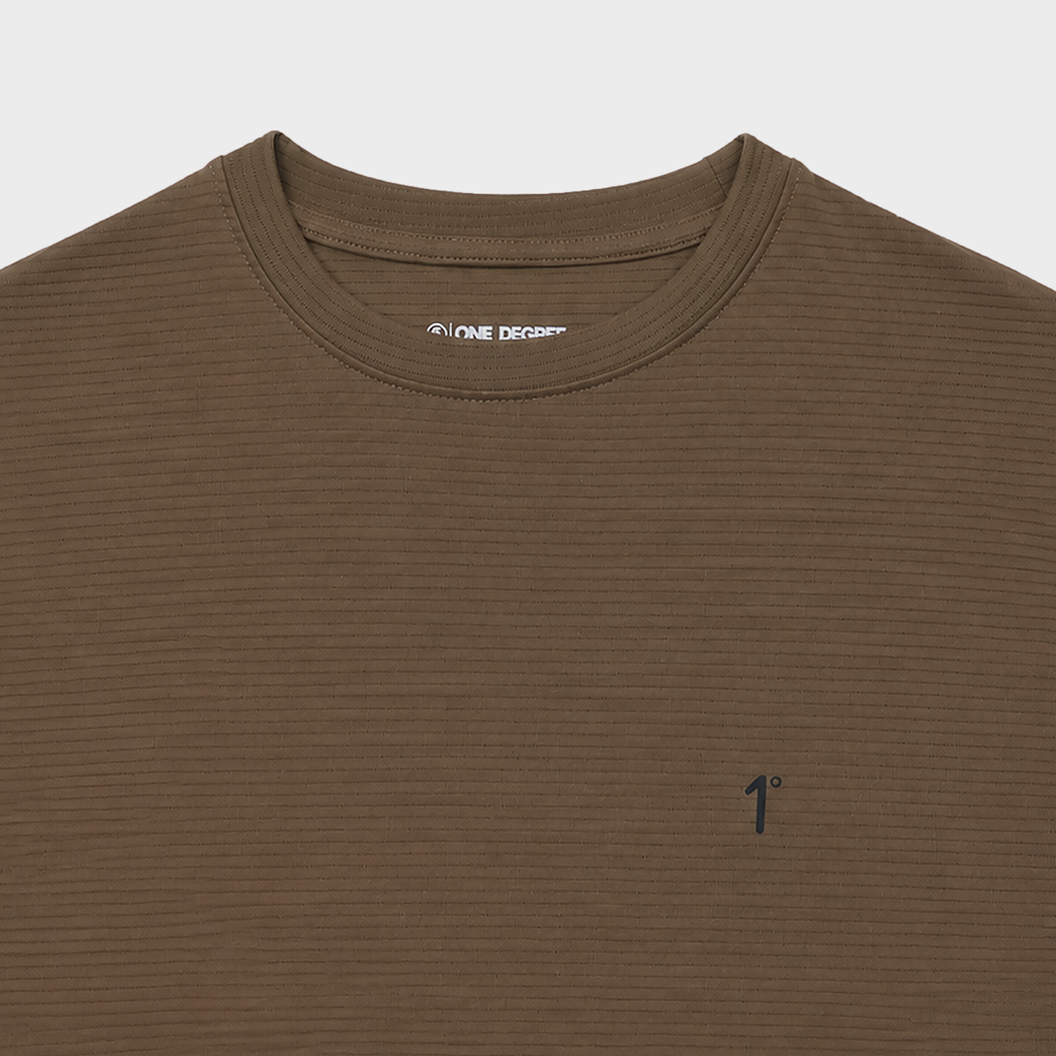Brown Jacquard Nylon Back Moon Tee
