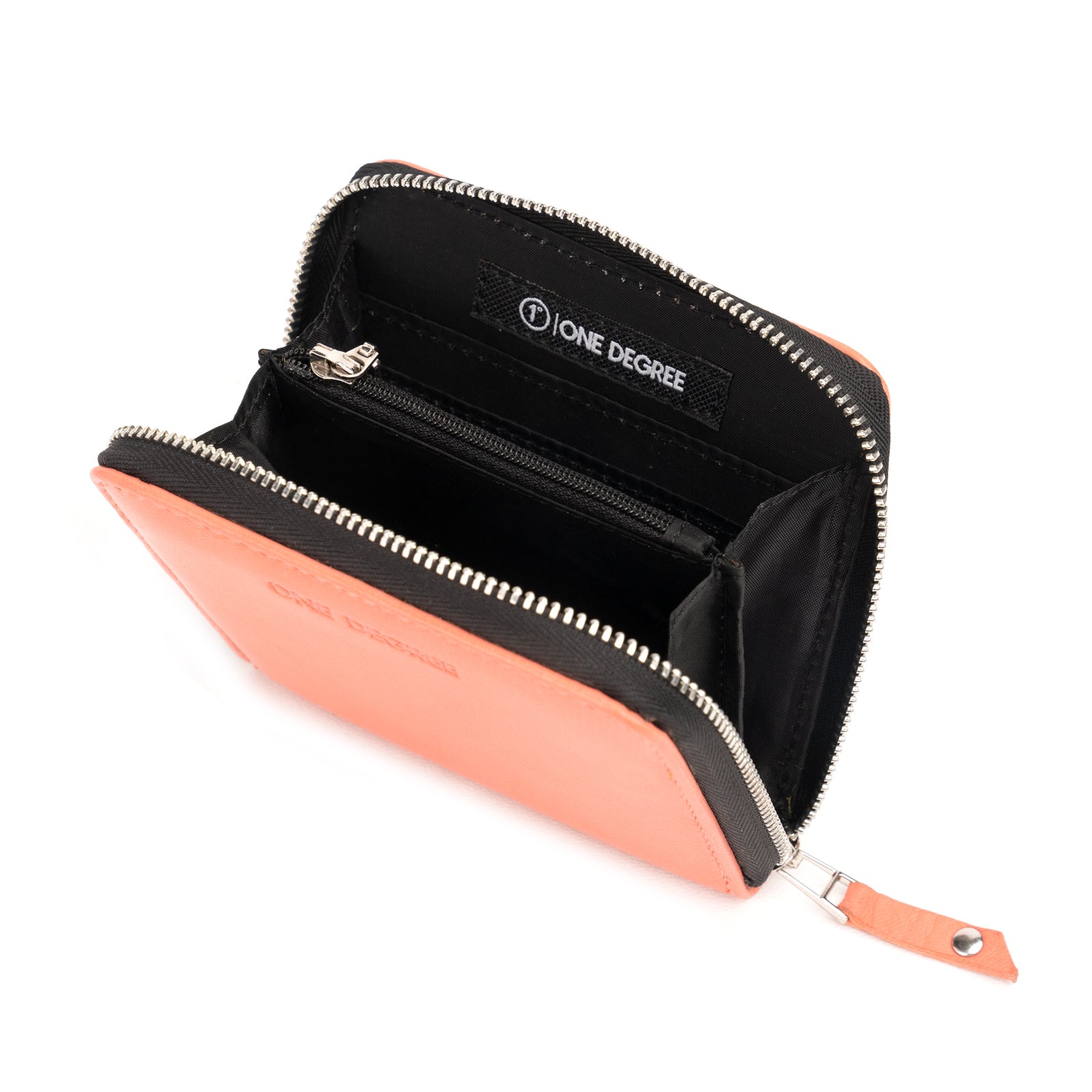 Melon Zipper Leather Wallet Women's-1