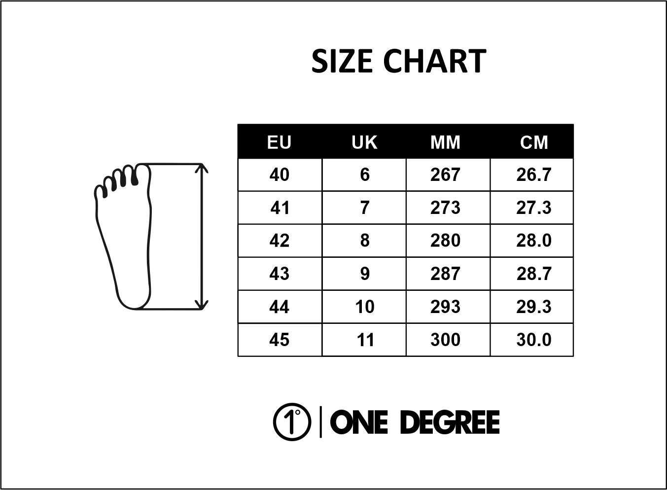 Men Size Chart