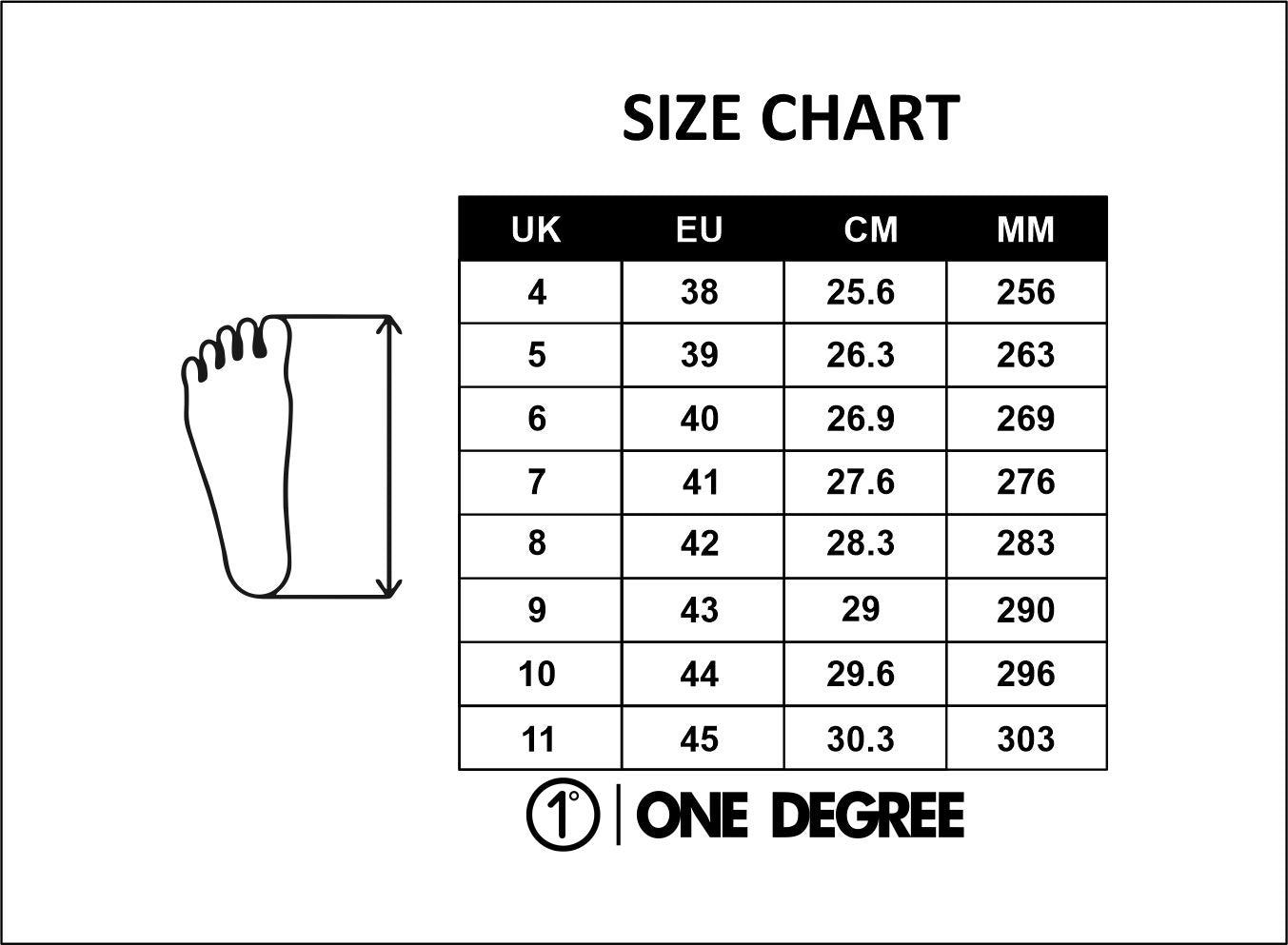 Men Size Chart