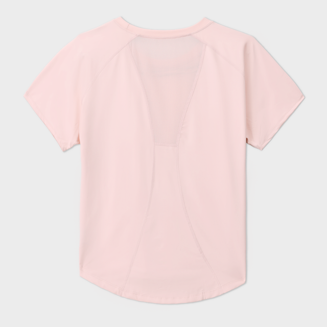 Pink Raglan Short Sleeves Tee