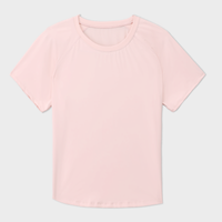 Pink Raglan Short Sleeves Tee