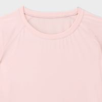 Pink Raglan Short Sleeves Tee