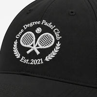 Black One Degree Padel Club Cap