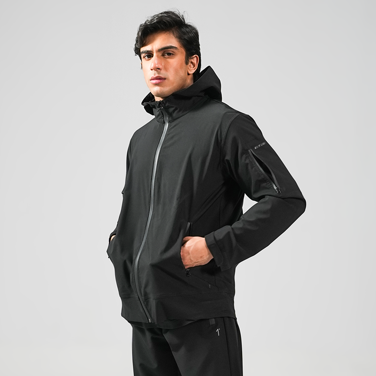 Black Windbreaker