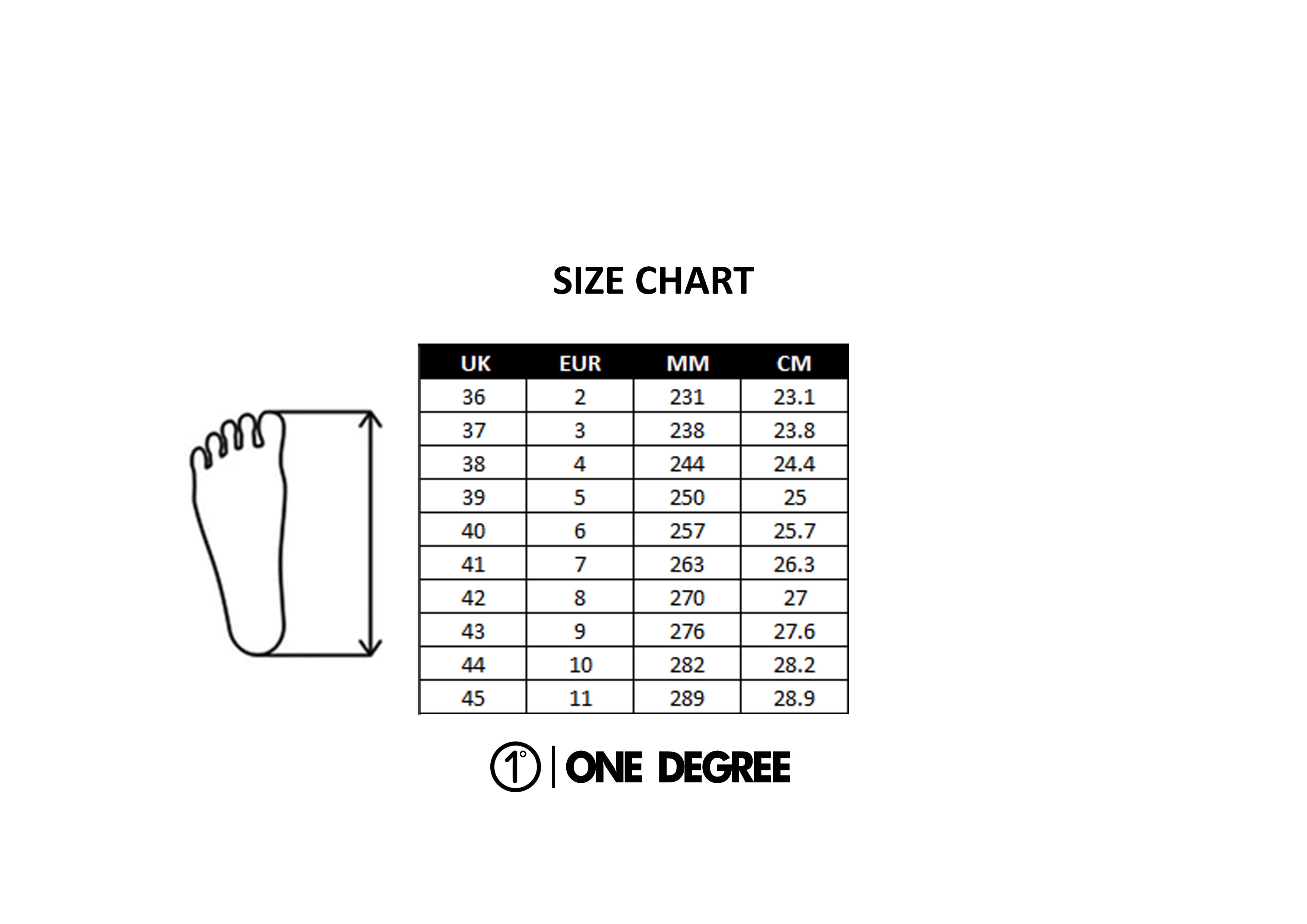 Men Size Chart