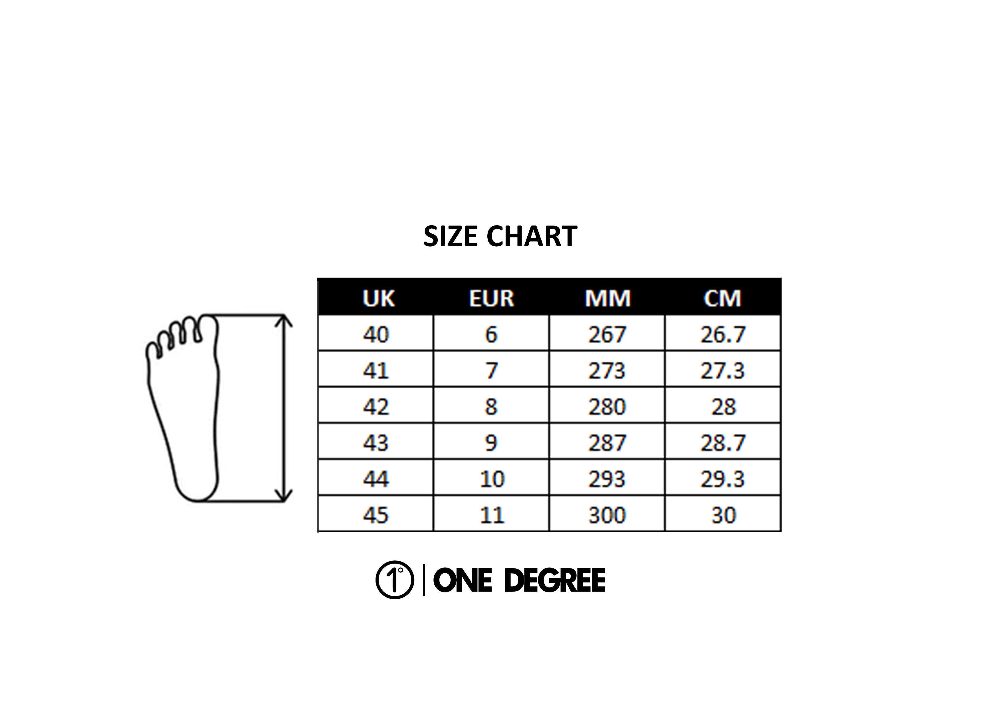 Men Size Chart