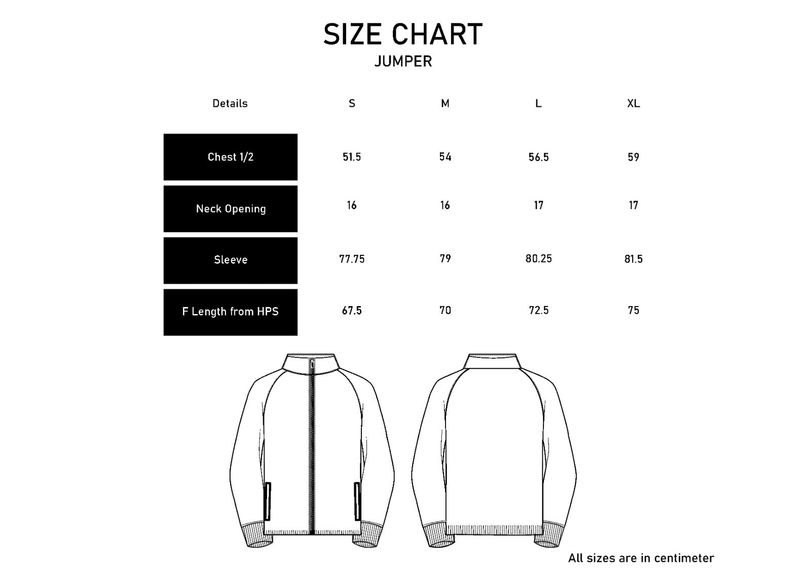 Men Size Chart