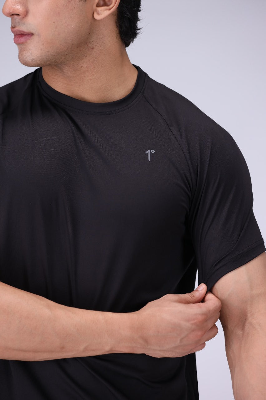 Black One Degree Ultra Light Performance Tee