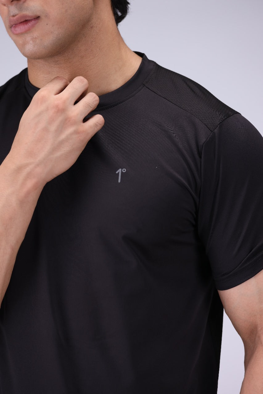 Black One Degree Ultra Light Performance Tee