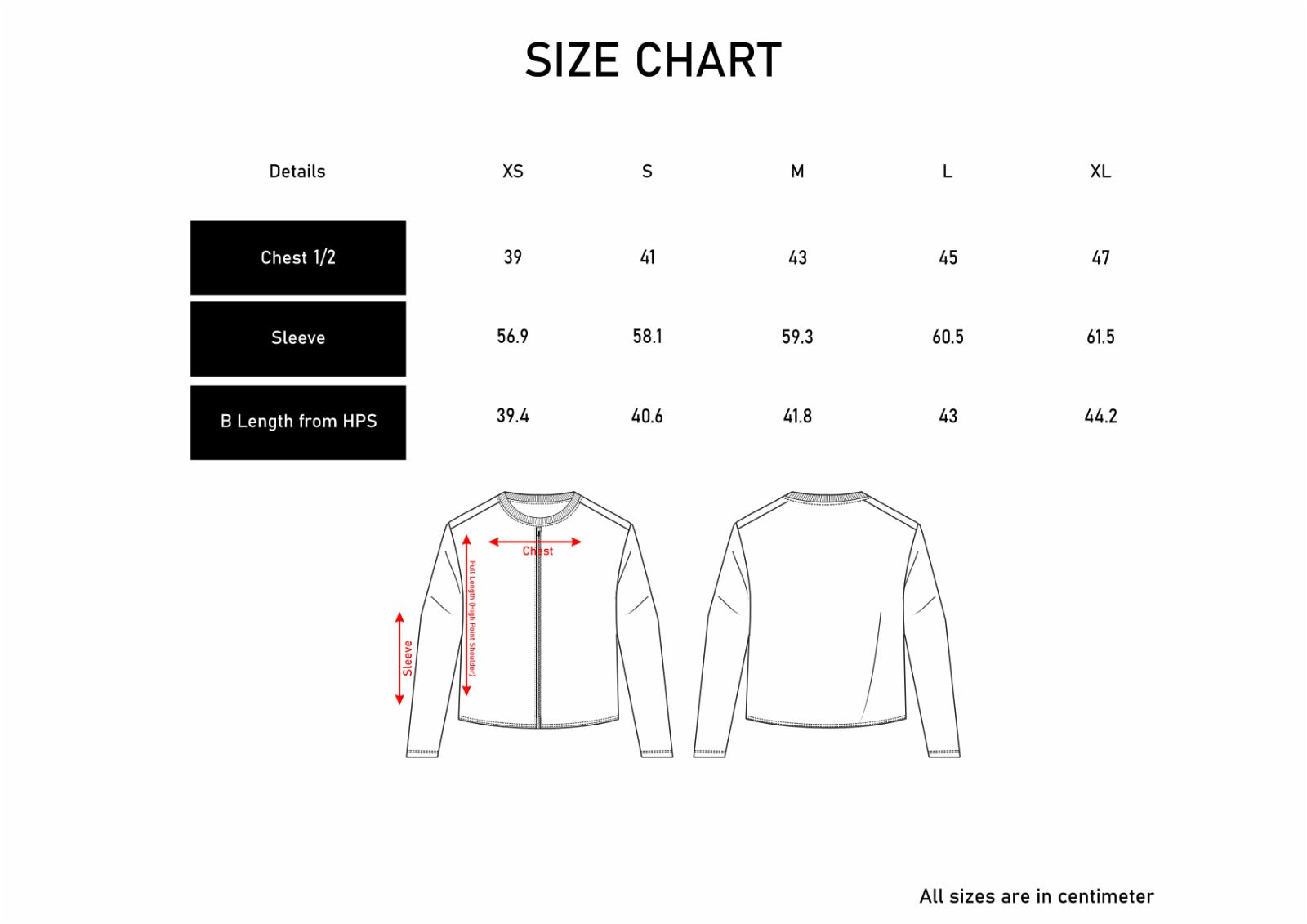 Men Size Chart