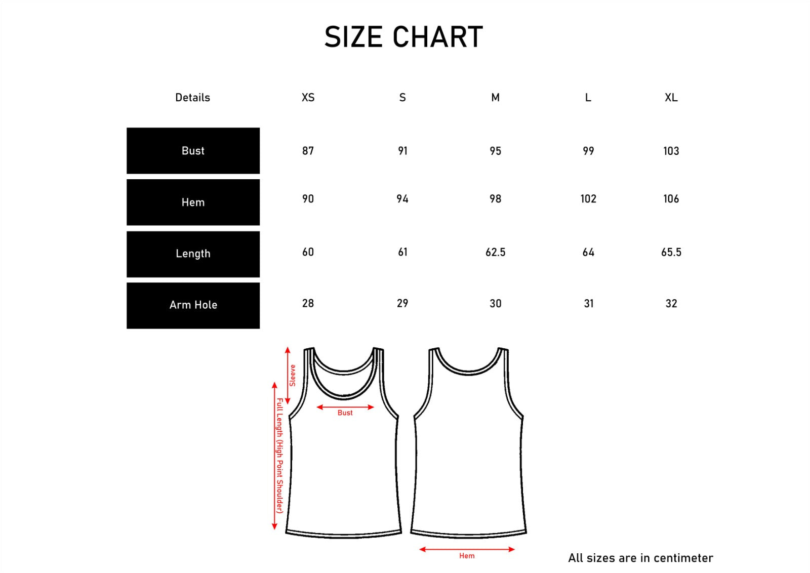 Men Size Chart