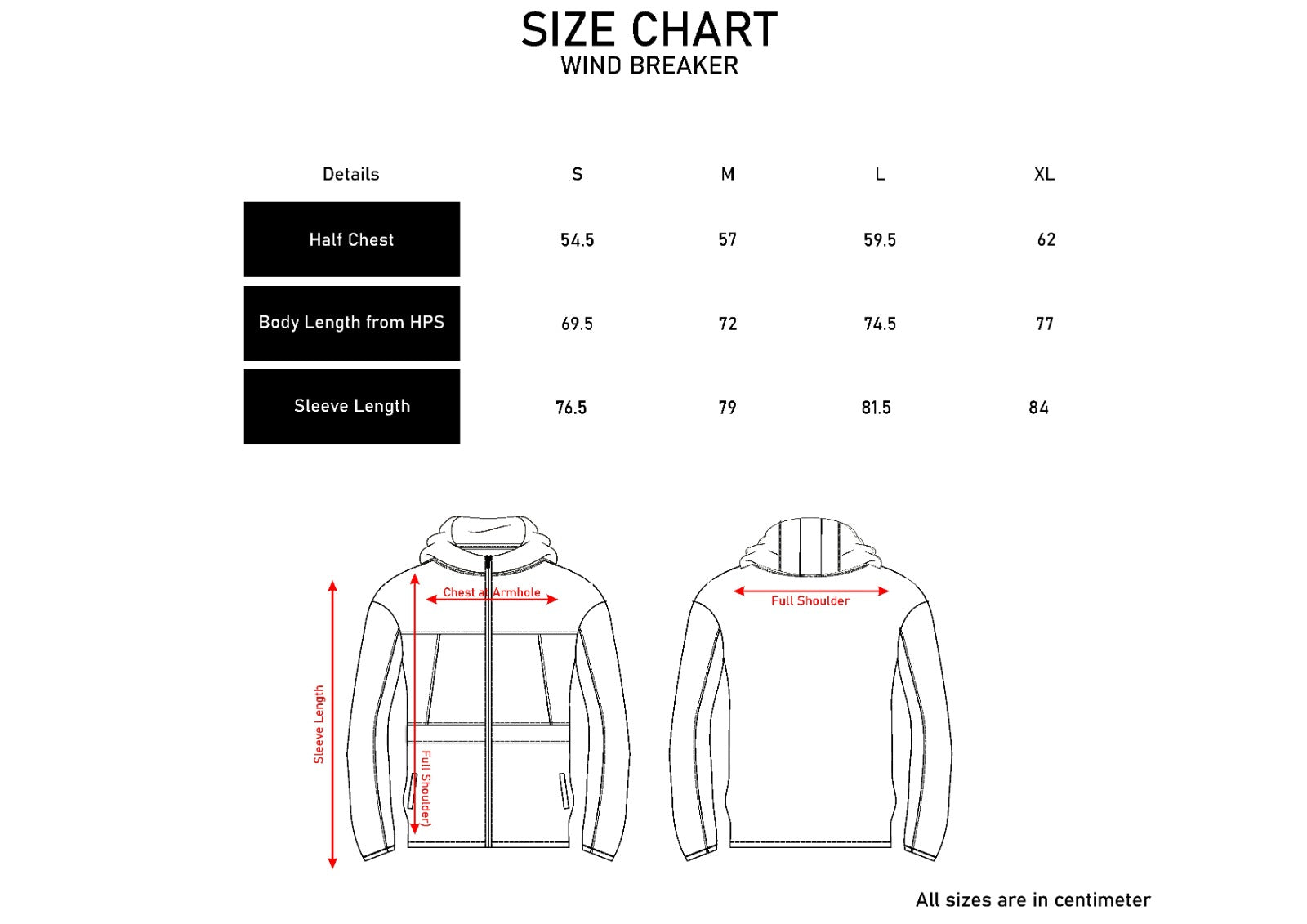 Men Size Chart