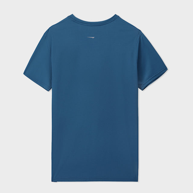 Teal Square Mesh Tee