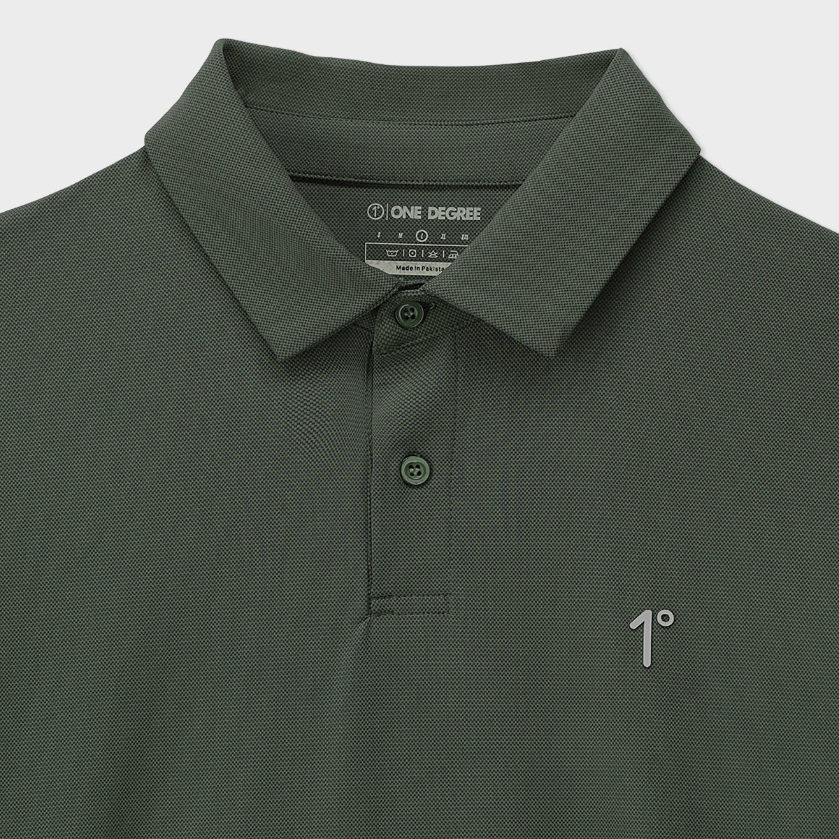 Olive Polo Pique