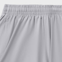 Silver Grey Nylon Lazer Short