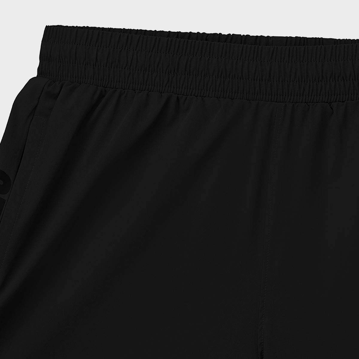 Black Nylon Stretch Short