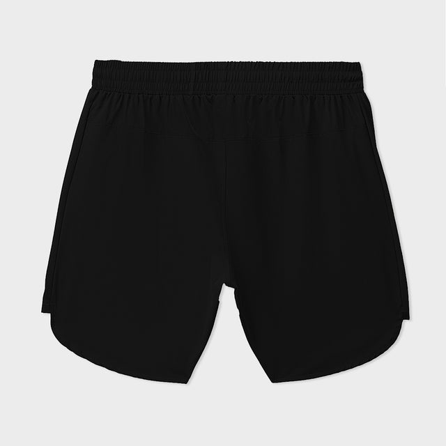 Black Nylon Stretch Short