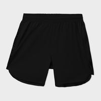 Black Nylon Stretch Short